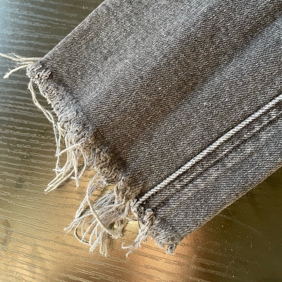 DENIM FORUM THE YOKO HIGH RISE SLIM 28L sz23 Charcoal High-Rise Jeans - Picture 7 of 9